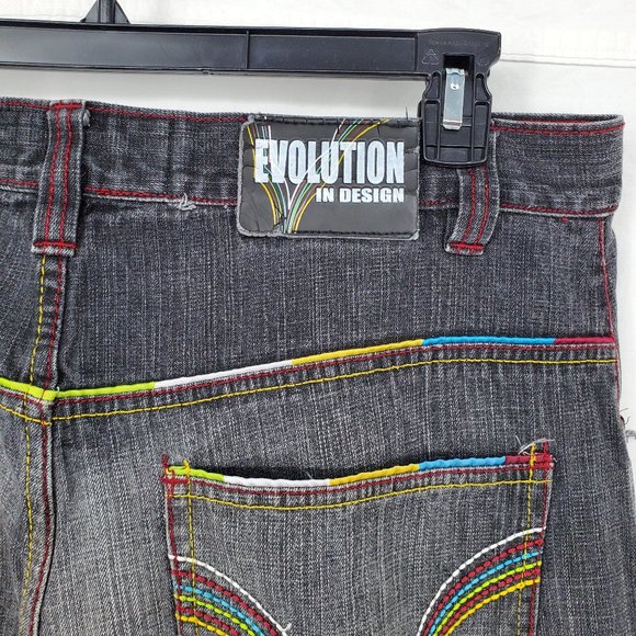 Evolution In Design Relaxed Blue Jeans Mens 36x32 - Picture 12 of 14